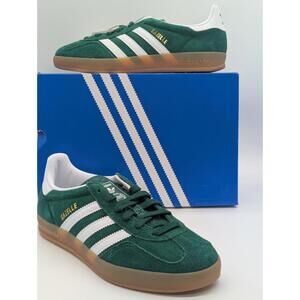 Kids Size 5.5Y / Womens 6.5 Adidas Gazelle Indoor Sneaker Green Gum JS3800 New